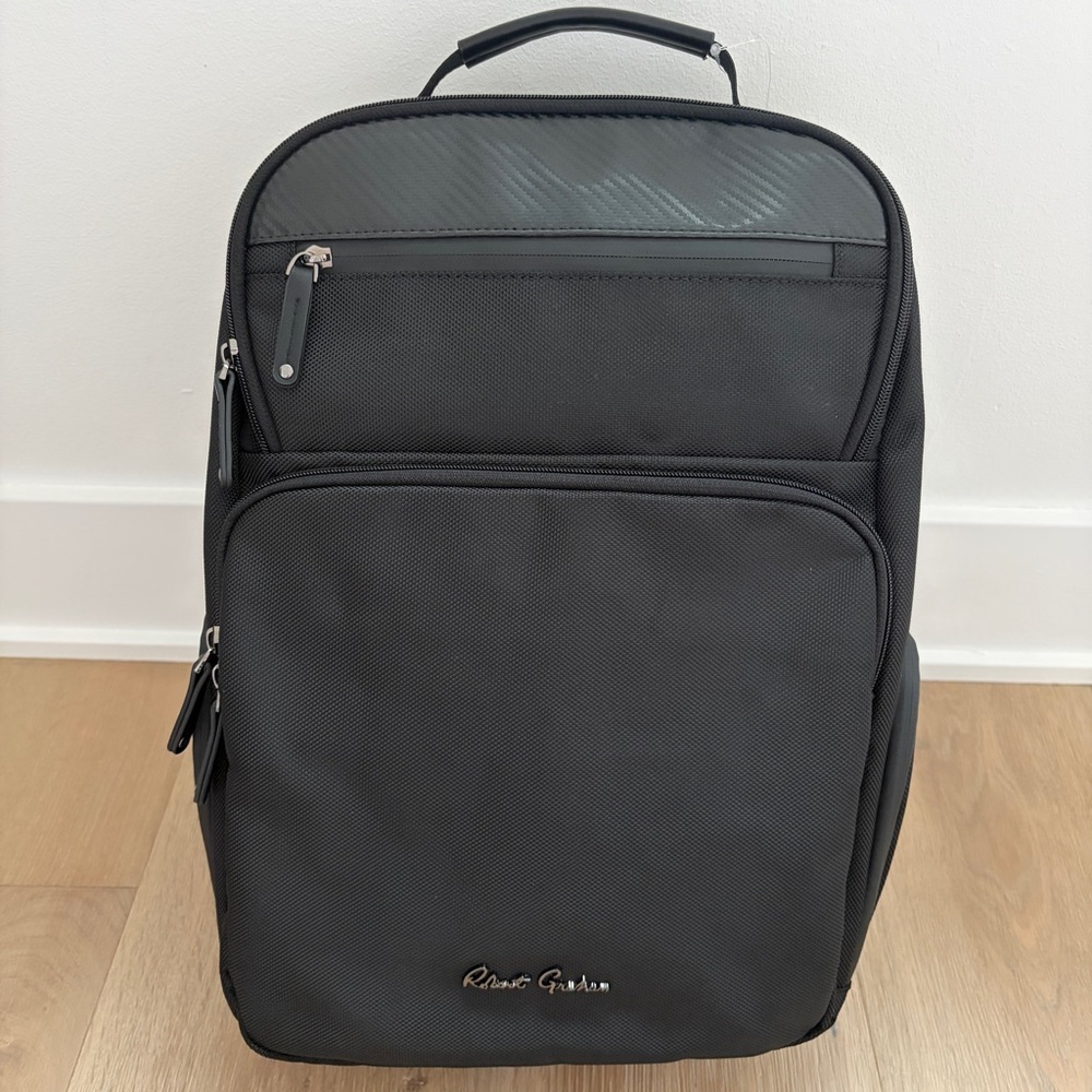Robert Graham Cache L Series Backpack Black Laptop Travel Bag NWT MSRP $228